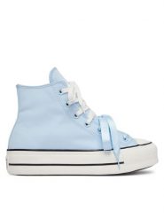 Converse Trampki A18914C Niebieski. Niebieskie trampki Converse, bez wzorów, z materiału, bez zapięcia. Za 449.99 zł.