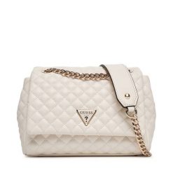 Torebka Guess. Białe kopertówki Guess, z aplikacjami, wizytowe, bez dodatków. Za 449.99 zł.