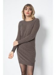 Perfect Cashmere Kaszmirowa sukienka "Molli" w kolorze brązowym rozmiar: M. Brązowe sukienki Perfect Cashmere, m, bez wzorów, z kaszmiru, bez kołnierzyka, bez ramiączek, mini. Za 383.03 zł.