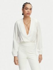 Elisabetta Franchi Body CB-007-62E2-V420 Biały Regular Fit. Białe body i gorsety Elisabetta Franchi, bez wzorów, z wiskozy, bez ramiączek. Za 1,789.00 zł.