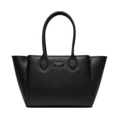 Torebka Emporio Armani. Czarne torebki klasyczne Emporio Armani, bez wzorów, bez dodatków. Za 1,459.00 zł.