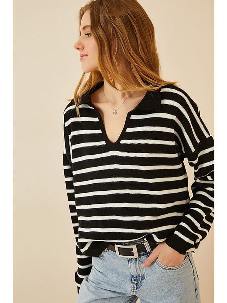 Happiness Istanbul Sweter w kolorze czarnym rozmiar: onesize. Czarne swetry Happiness Istanbul, bez wzorów, bez ramiączek. Za 81.45 zł.