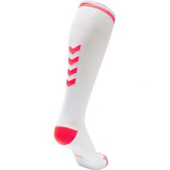 Skarpety sportowe dla dorosłych Hummel Elite Indoor Sock High. Białe skarpetki Hummel, bez wzorów, do piłki ręcznej. Za 91.00 zł.