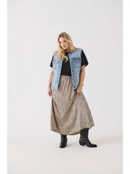 ONLY Carmakoma Spódnica w kolorze beżowym rozmiar: 46. Brązowe spódnice Only Carmakoma, bez wzorów, z wiskozy, maxi. Za 92.64 zł.