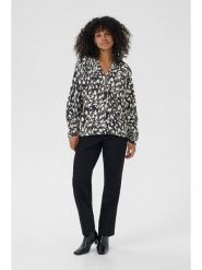 Kaffe Bluzka w kolorze czarno-białym rozmiar: 34. Czarne bluzki Kaffe, s, bez wzorów, z wiskozy, klasyczne, bez kołnierzyka, bez ramiączek. Za 173.99 zł.