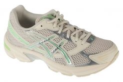 Buty sportowe Sneakersy damskie, Gel-1130. Białe buty treningowe ASICS, bez wzorów, z materiału, przed kostkę, bez zapięcia, trekkingowe. Za 399.99 zł.