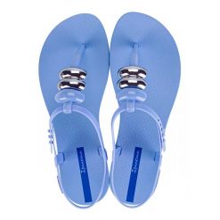 Dużone Sandały Klasy Ipanema Damskie. Niebieskie sandały Ipanema, bez wzorów, z materiału, bez obcasa, bez zapięcia. Za 188.99 zł.
