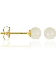 L instant d Or Złote kolczyki-wkrętki "My Pearl" z perłami rozmiar: onesize. Żółte kolczyki L instant d Or, z perłą, złote. Za 242.95 zł.