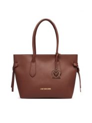 LOVE MOSCHINO Torebka JC4059PP1PLL0200 Brązowy. Brązowe torebki klasyczne Love Moschino, bez wzorów, ze skóry, bez dodatków. Za 1,099.00 zł.