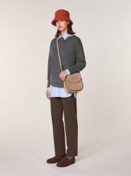 Rodier Wełniany sweter w kolorze szarym rozmiar: S. Szare swetry Rodier, s, bez wzorów, z wełny, bez ramiączek. Za 295.99 zł.