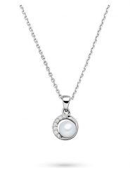 S.Oliver Srebrny naszyjnik z elementami ozdobnymi - dł. 45 cm rozmiar: onesize. Szare naszyjniki S.Oliver, z materiału, z cyrkonią, srebrne. Za 173.99 zł.