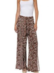 Heine Spodnie w kolorze czerwonobrązowym rozmiar: 44. Brązowe spodnie materiałowe Heine, bez wzorów, z materiału. Za 95.69 zł.