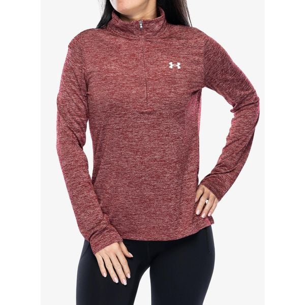 Bluza damska Under Armour UA Tech Twist 1/2 Zip. Czerwone bluzy Under Armour, s, bez wzorów, bez kaptura, na fitness i siłownię. Za 139.99 zł.