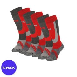 Skarpety narciarskie dla dorosłych unisex 6 par. Czerwone skarpetki XTREME, bez wzorów, z materiału, narciarskie. W wyprzedaży za 293.45 zł.