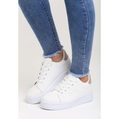 Biało-Złote Buty Sportowe One Big Family. Buty treningowe marki KALENJI. Za 59.99 zł.