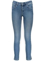 Oui Dżinsy - Skinny fit - w kolorze niebieskim rozmiar: 42. Niebieskie jeansy Oui, bez wzorów, z denimu, klasyczne. Za 185.32 zł.