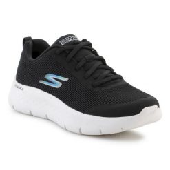 Buty Skechers Go Walk Flex - Viva 124831-BKW czarne. Czarne buty treningowe bez wzorów, z gumy, bez zapięcia, trekkingowe. Za 435.61 zł.