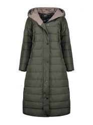 Canadian Peak Płaszcz pikowany "Constanceak" w kolorze khaki rozmiar: M. Brązowe płaszcze Canadian Peak, m, bez wzorów, bez kaptura. Za 361.13 zł.