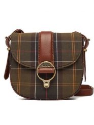 Barbour Torebka Tartan LBA0504TN11 Brązowy. Brązowe listonoszki Barbour, bez wzorów, z materiału, bez dodatków. Za 709.99 zł.