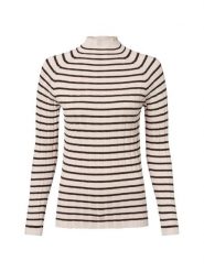 Marie Lund Sweter Kobiety wiskoza beżowy, S. Brązowe swetry Marie Lund, s, bez wzorów, z dzianiny, bez ramiączek. Za 159.95 zł.