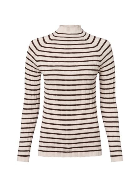Marie Lund Sweter Kobiety wiskoza beżowy, S. Brązowe swetry Marie Lund, s, bez wzorów, z dzianiny, bez ramiączek. Za 159.95 zł.