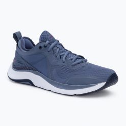 Buty treningowe damskie Under Armour Hovr Omnia. Niebieskie buty treningowe Under Armour, bez wzorów, bez zapięcia, na fitness i siłownię. Za 219.99 zł.