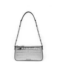 Michael Kors Torebka 32F4S8EW6K Srebrny. Szare torebki klasyczne Michael Kors, bez wzorów, ze skóry, bez dodatków. Za 649.99 zł.