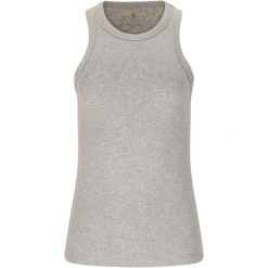 Damski tank top Athlecia Lenga. Szare topy Athlecia, bez wzorów, sportowe, bez kołnierzyka, bez ramiączek. Za 176.50 zł.