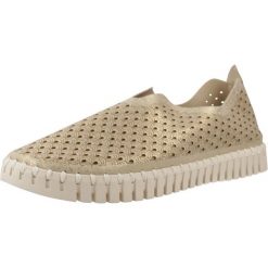 Buty ILSE JACOBSEN 179043 Złoty. Żółte buty trekkingowe Ilse Jacobsen, bez wzorów, ze skóry, bez zapięcia, trekkingowe. Za 250.99 zł.