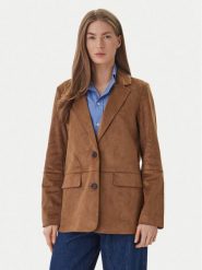 ONLY Marynarka Tulip 15363774 Brązowy Relaxed Fit. Brązowe marynarki i żakiety ONLY, l, bez wzorów, ze skóry, bez ramiączek. Za 329.99 zł.