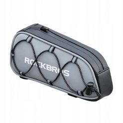 Torba rowerowa Rockbros na ramę odblaskowa saszetka 0,9 L. Szare nerki i saszetki ROCKBROS, bez wzorów, z poliesteru, sportowe, bez dodatków. Za 54.99 zł.