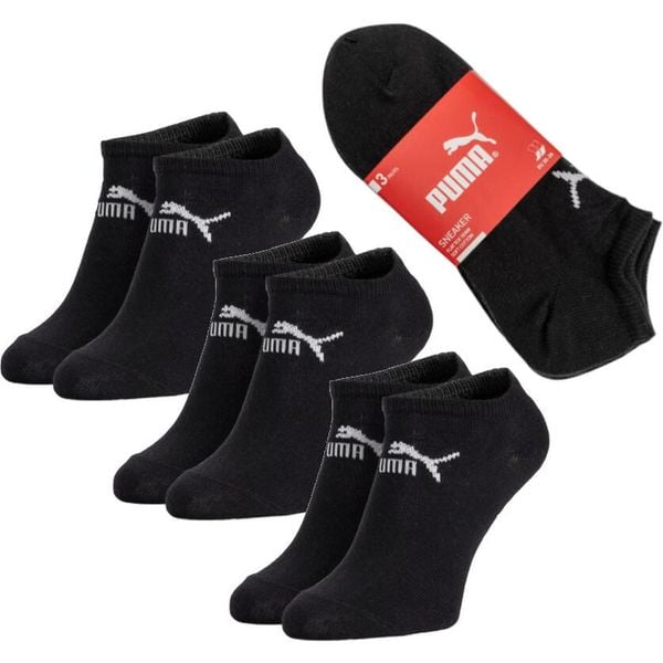 Skarpetki stopki dla dorosłych Puma sneaker. Czarne skarpetki Puma, bez wzorów. Za 30.00 zł.