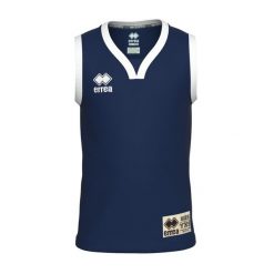 Dziecięcy tank top Errea California. Białe topy ERREA, bez wzorów, sportowe, bez kołnierzyka, bez ramiączek. Za 180.50 zł.