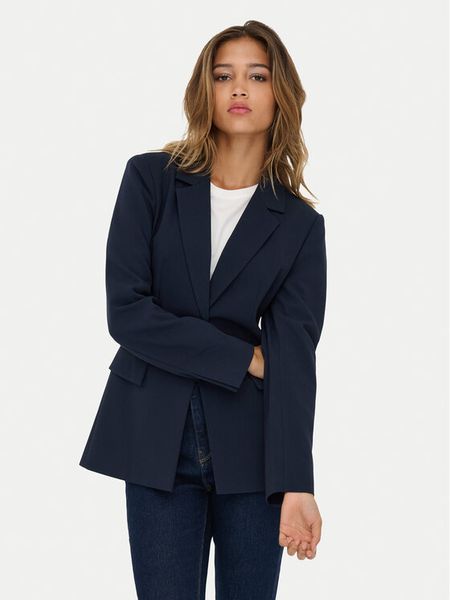 ONLY Marynarka Raven 15357457 Granatowy Slim Fit. Niebieskie marynarki i żakiety ONLY, bez wzorów, z syntetyku, bez ramiączek. Za 209.99 zł.