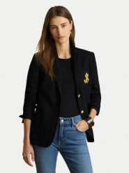 LAUREN RALPH LAUREN Marynarka Bullion 200797305500 Czarny Regular Fit. Czarne marynarki i żakiety Lauren Ralph Lauren, m, bez wzorów, z bawełny, bez ramiączek. Za 1,499.00 zł.