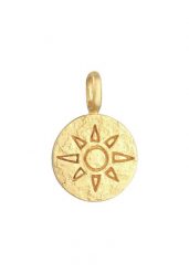 Elli Damski Charm Sun Blogger z pozłacanego srebra próby 925 Sterling Silver Naszyjniki 1 ct. Szare naszyjniki Elli, z materiału, pozłacane. Za 248.99 zł.