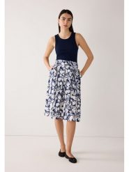 More & More Spódnica w kolorze granatowo-białym rozmiar: 34. Niebieskie spódnice More & More, bez wzorów, z tkaniny, midi. Za 250.95 zł.
