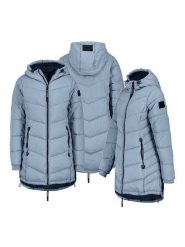 Sublevel Płaszcz pikowany w kolorze błękitnym rozmiar: M. Niebieskie płaszcze Sublevel, m, bez wzorów, bez kaptura. Za 263.53 zł.