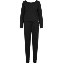 Zestaw damski Urban Classic long leeve terry. Czarne kombinezony Urban Classics, m, bez wzorów, eleganckie, bez kołnierzyka, bez ramiączek, długie. Za 237.50 zł.