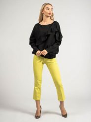 Liu-Jo Jeansy "Glam" | WA0185 T7144 | Glam | Kobieta | Żółty, Zielony. Zielone jeansy Liu Jo, bez wzorów, z bawełny. W wyprzedaży za 219.00 zł.