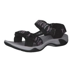 Sandały dla kobiet CMP Hamal Hiking. Czarne sandały CMP, bez wzorów, z materiału, sportowe, bez obcasa, bez zapięcia. W wyprzedaży za 139.00 zł.