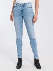 Cross Jeans Dżinsy - Skinny fit - w kolorze błękitnym rozmiar: W28/L34. Niebieskie jeansy Cross Jeans, l, z aplikacjami, z jeansu, klasyczne, z podwyższonym stanem. Za 127.95 zł.
