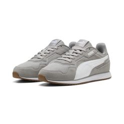 Sneakersy unisex Softride St Miler PUMA Gray Echo White Gum Beige. Białe buty sportowe lifestyle Puma, bez wzorów, sportowe, bez zapięcia. Za 314.65 zł.