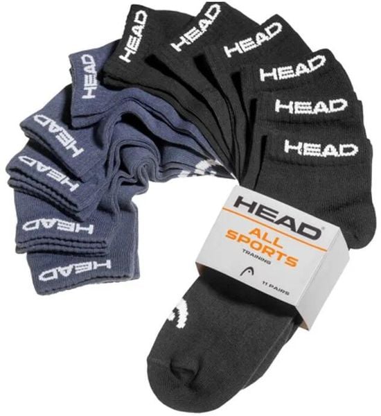 Skarpety Head Elements Sneaker 11 szt. czarno-granatowy mix 43-46. Niebieskie skarpetki 727 SAILBAGS, bez wzorów, z bawełny. Za 166.99 zł.