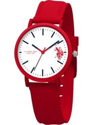 U.S. Polo Assn. Zegarek kwarcowy w kolorze czerwono-białym rozmiar: onesize. Czerwone, analogowe zegarki U.S. Polo Assn., sztuczne. Za 178.79 zł.