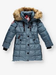 CANADA weather gear Parka w kolorze niebieskim rozmiar: 140-152. Niebieskie płaszcze CANADA weather gear, bez wzorów, bez kaptura. Za 173.99 zł.