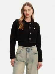 ONLY Kurtka jeansowa Woder 15256098 Czarny Regular Fit. Czarne kurtki ONLY, l, bez wzorów, z bawełny, bez kaptura. Za 129.99 zł.