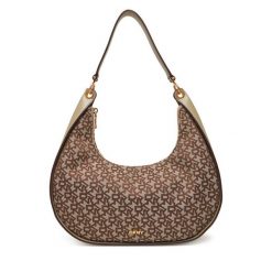 Torebka DKNY. Brązowe torebki klasyczne DKNY, bez wzorów, klasyczne, bez dodatków. Za 579.99 zł.