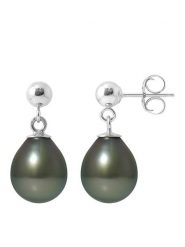 Pearl Addict Srebrne kolczyki-wkrętki z perłami tahiti rozmiar: onesize. Szare kolczyki Pearl Addict, z perłą, srebrne. Za 587.99 zł.