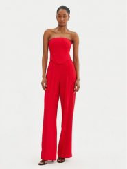 PINKO Kombinezon Gallo 104884 A213 Czerwony Regular Fit. Czerwone sukienki Pinko, bez wzorów, z wiskozy, bez kołnierzyka, bez ramiączek. Za 1,579.00 zł.